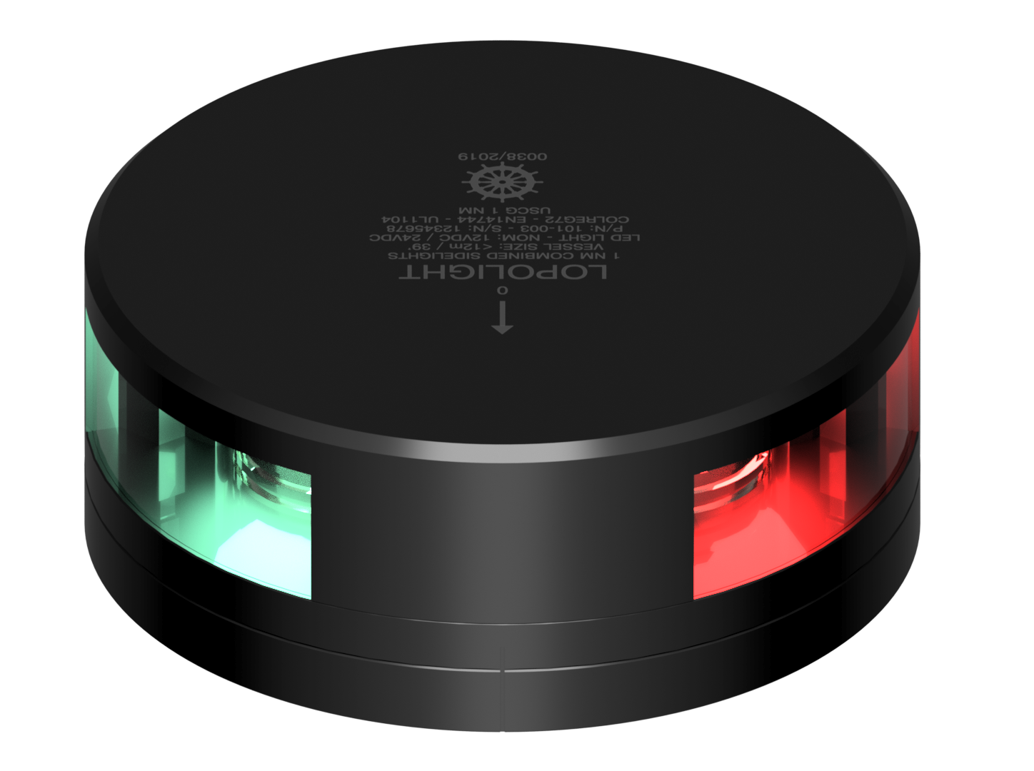 2nm Comb Sidelights, black w/FB base ice-class 2nm Comb Sidelights, black w/FB base ice-class